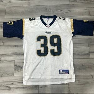Steven Jackson St. Louis Rams White Jersey Reebok Size Men’s Large
